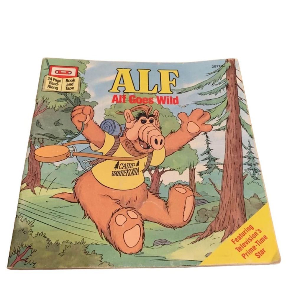 Alf Goes Wild - Buena Vista Cassette Missing/Book Only  1987 Read-Along